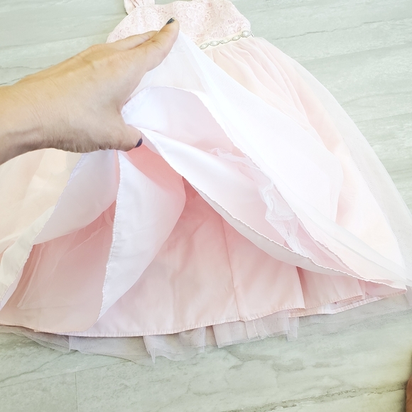 MARMELLATA Girls Lace sequin jewel flowy dress - Picture 2 of 7